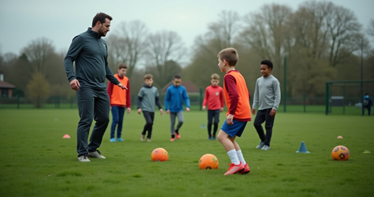 First Touch Drills for U10 Football: Control and Go