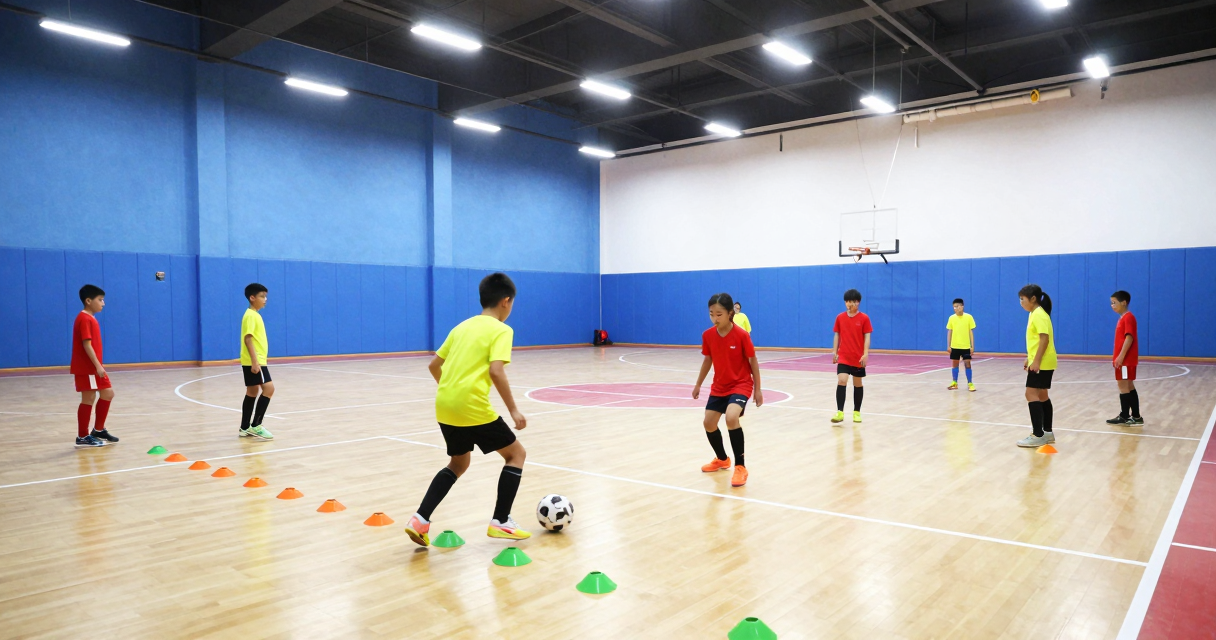 Indoor Football Training Sessions for Kids: 8 Drills That Work in a Sports Hall